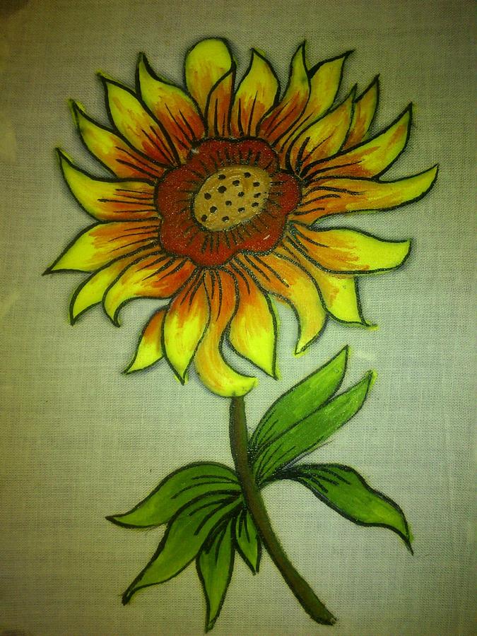 Sunflower Tapestry - Textile by Mareena George - Fine Art America