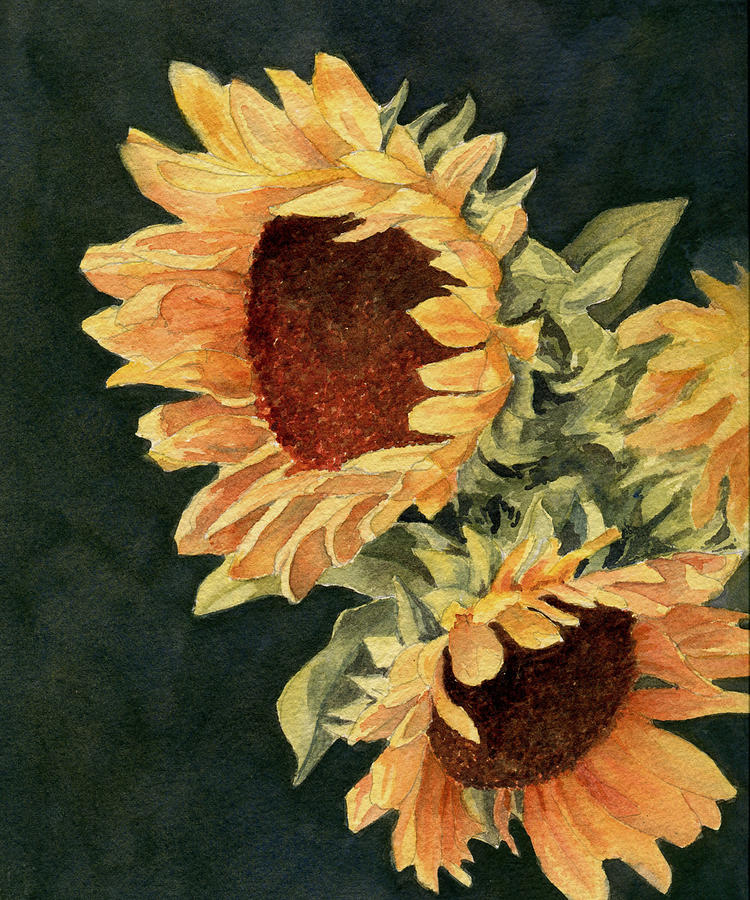 Sunflower Season Painting by Vikki Bouffard