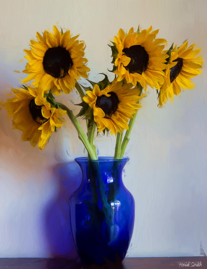 Flower Photograph - Sunflower Still Life by Heidi Smith