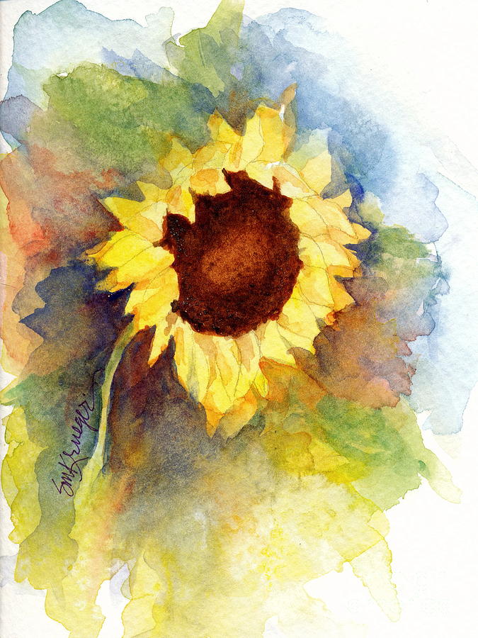 Sunflower Painting by Suzanne Krueger