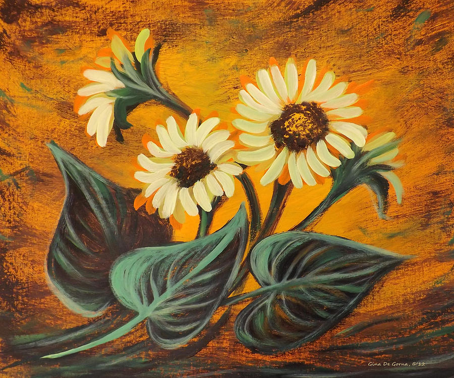 Sunflowers 14 Painting by Gina De Gorna