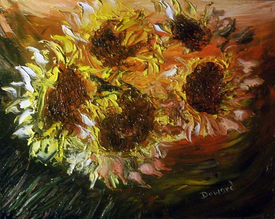 Sunflowers 3 Painting by Raymond Doward