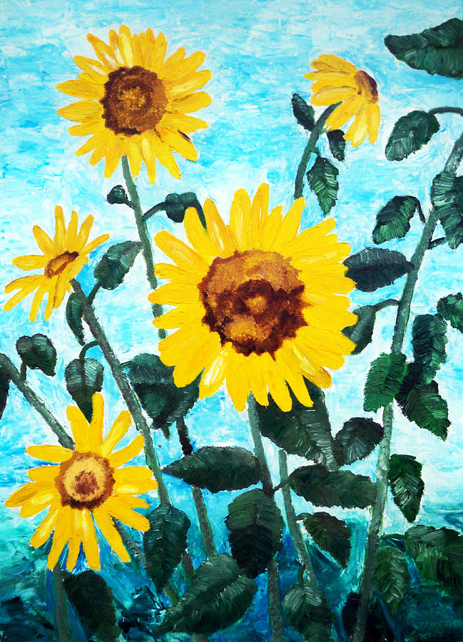 Sunflowers Painting by Ann Marie Napoli - Fine Art America