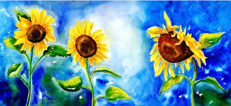 Sunflowers Painting by Art by Carol May