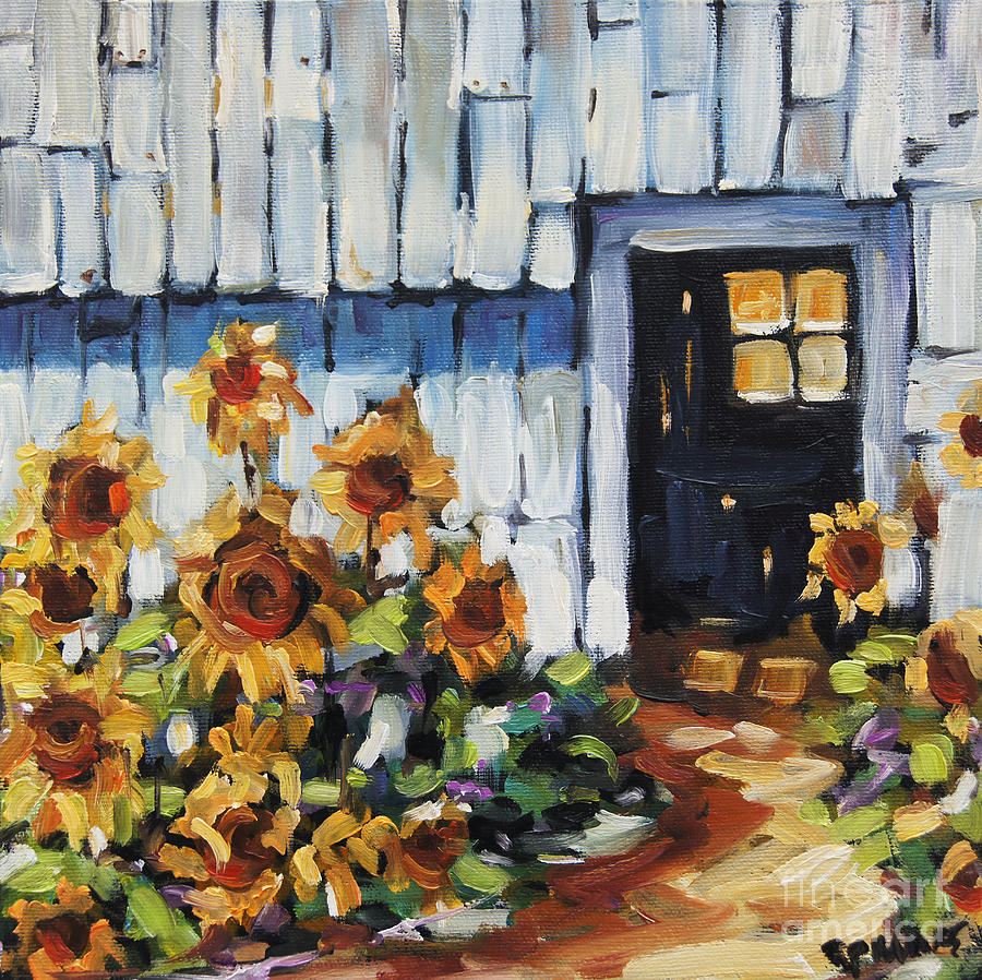 Sunflowers by Prankearts Painting by Richard T Pranke