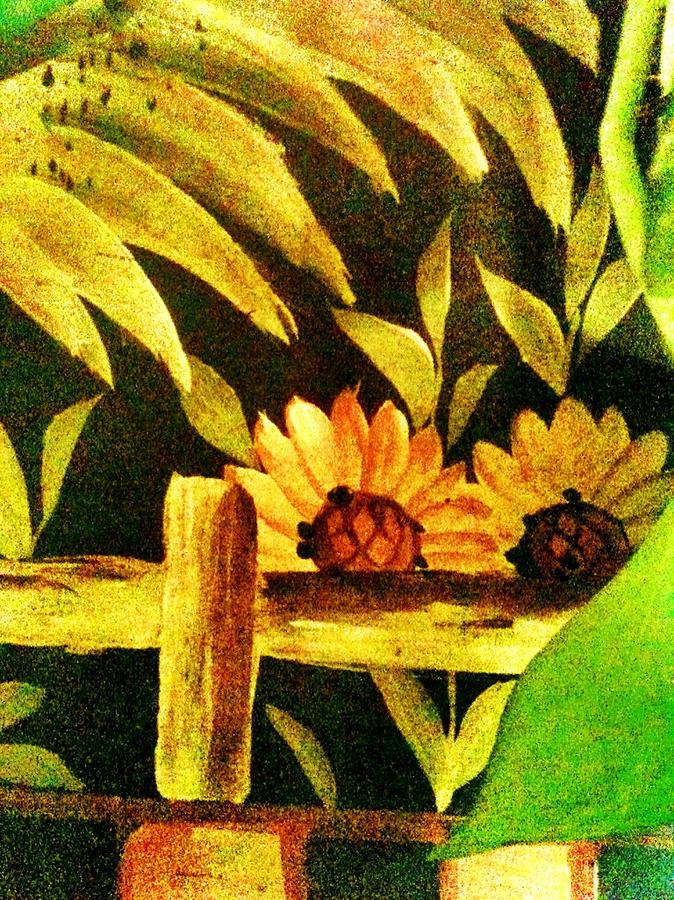Nature Painting - Sunflowers Escondidos by Mela Lucia