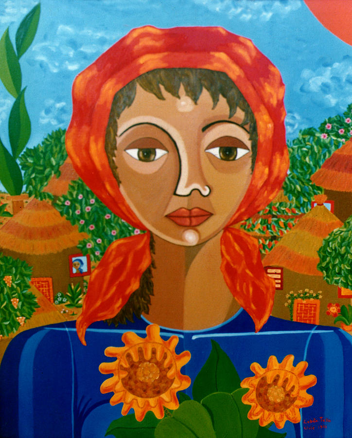Sunflowers Painting - Sunflowers of Hope by Madalena Lobao-Tello