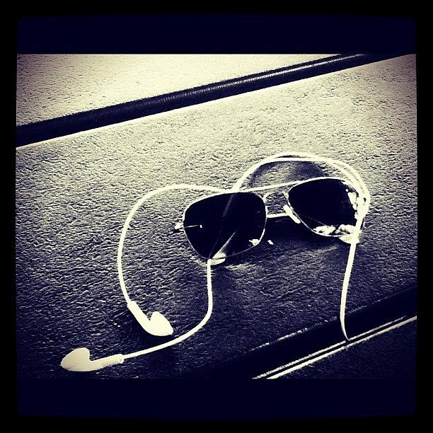 Summer Photograph - #sunglasses #and #headphones #earphones by Josue Garcia