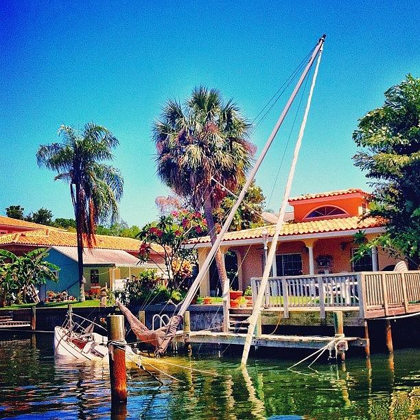 Tampa Photograph - Sunken Ship! #davisislands #islandlife by Dylan Hotfire
