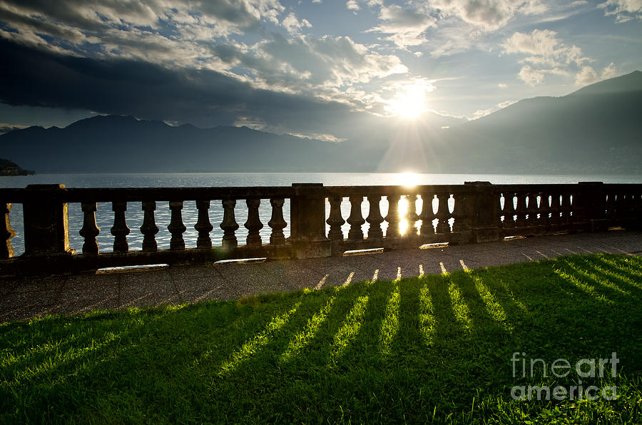 Sunlight on the lake fron Photograph by Mats Silvan