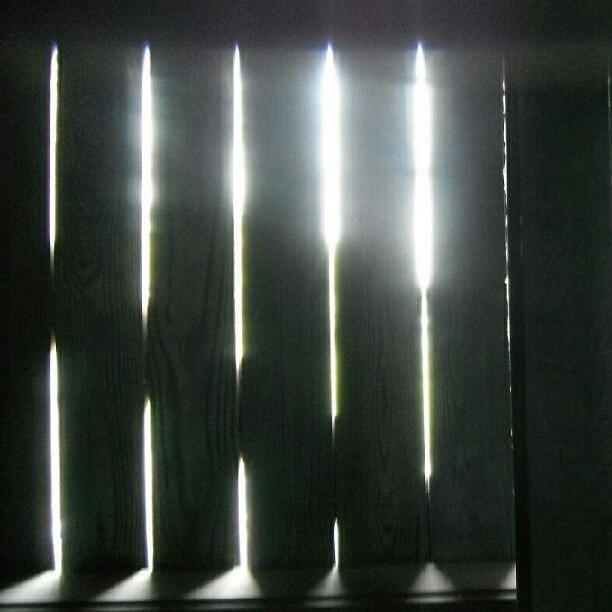 Abstract Photograph - #sunlight Thru #slats #fence #shining by Kevin Zoller
