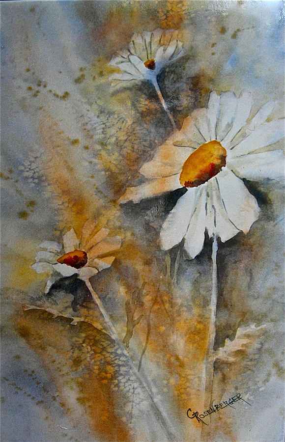 Sunlit Petals Painting by Carolyn Rosenberger