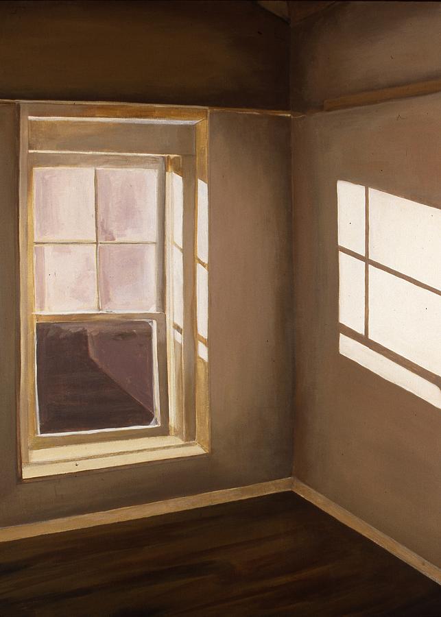 Sunlit Window in Mid-Afternoon Painting by Susan Brasch