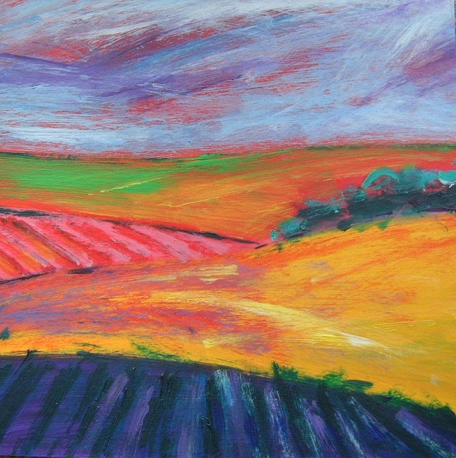 Sunny Fields Painting by Barbara Craig - Fine Art America