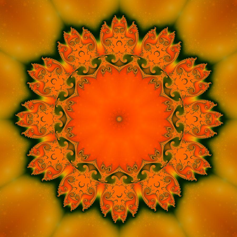 Sunflower Digital Art - Sunny I by Richard Ortolano