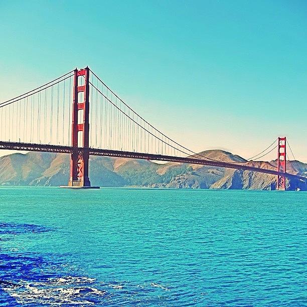 Bridge Photograph - Sunny Skies At The Golden Gate! by Karen Winokan
