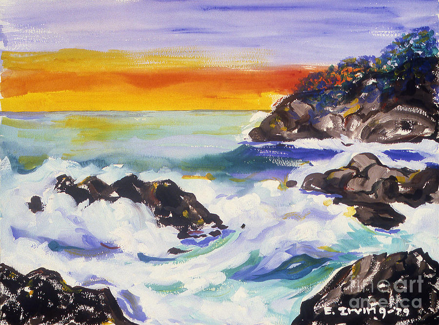 Sunrise at Malibu Painting by Elena Irving - Fine Art America