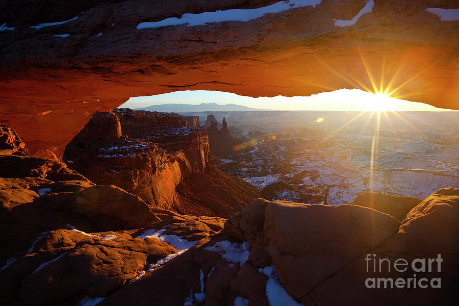 Canyonlands National Park Photograph - Sunrise at Mesa Arch by Keith Kapple