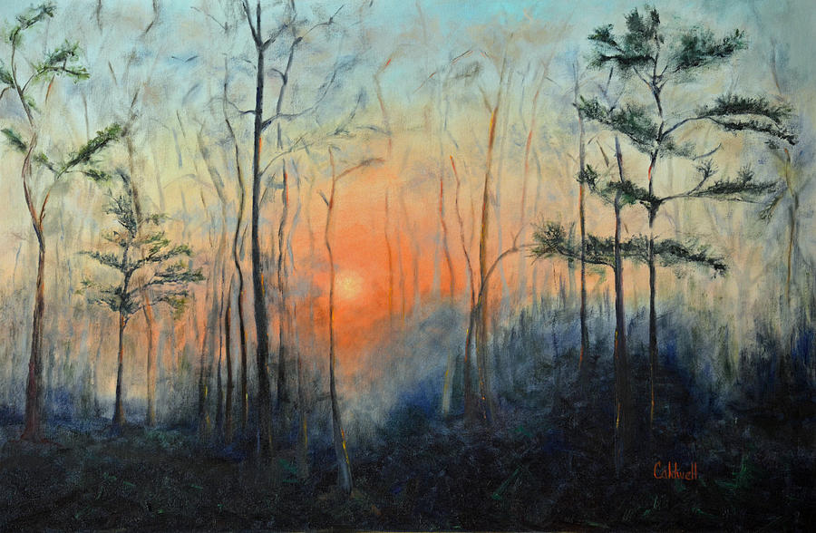 Sunrise at Pike Road Painting by Patricia Caldwell