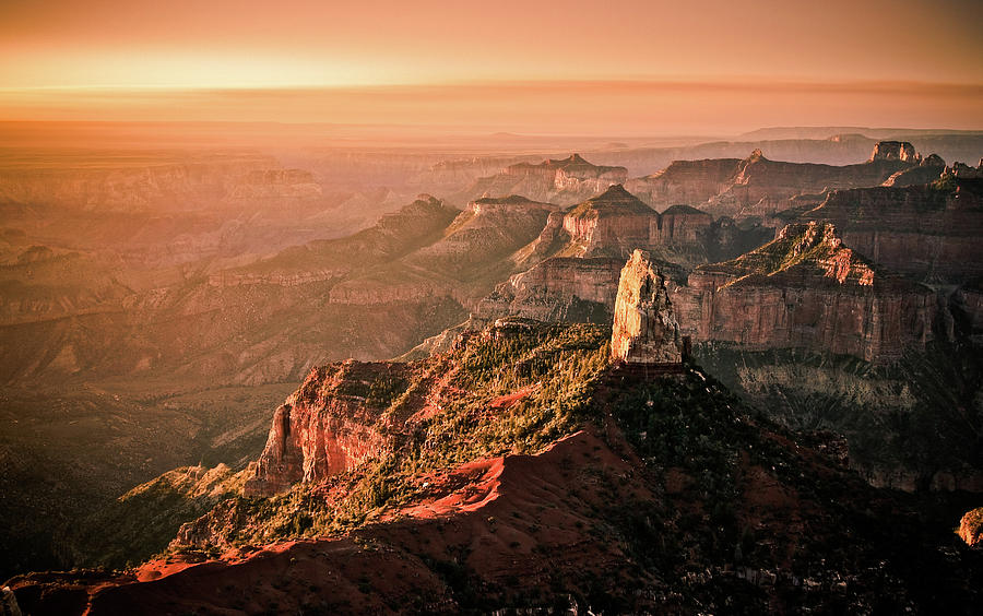 Sunrise At Point Imperial, Grand Canyon North Rim Photograph by ...