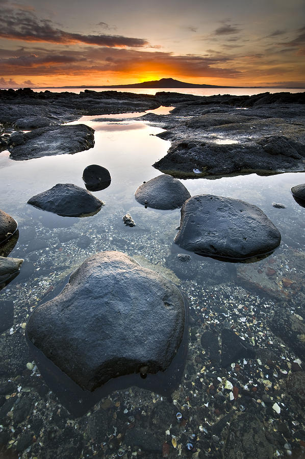Landscape Photograph - Sunrise at seaside by Ng Hock How