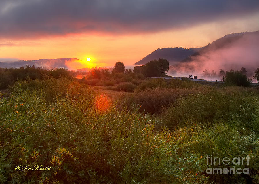 Sunrise at Snake River Photograph by Sue Karski