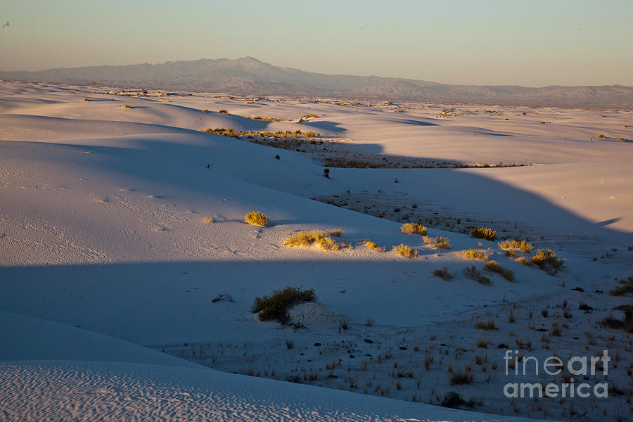 White Sands National Monument Photograph - Sunrise At White Sands National Monument by Greg Dimijian