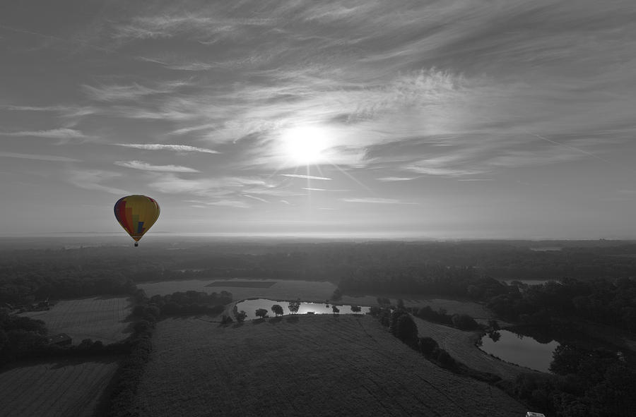 Sunrise Ballooning Photograph by Maj Seda