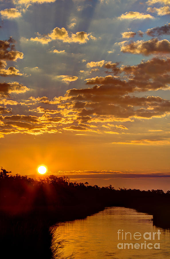 Sunrise Bayou Photograph by Joan McCool