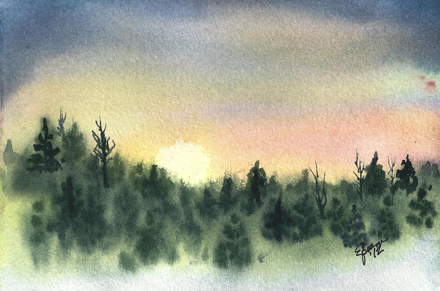 Sunrise Painting by Elise Boam