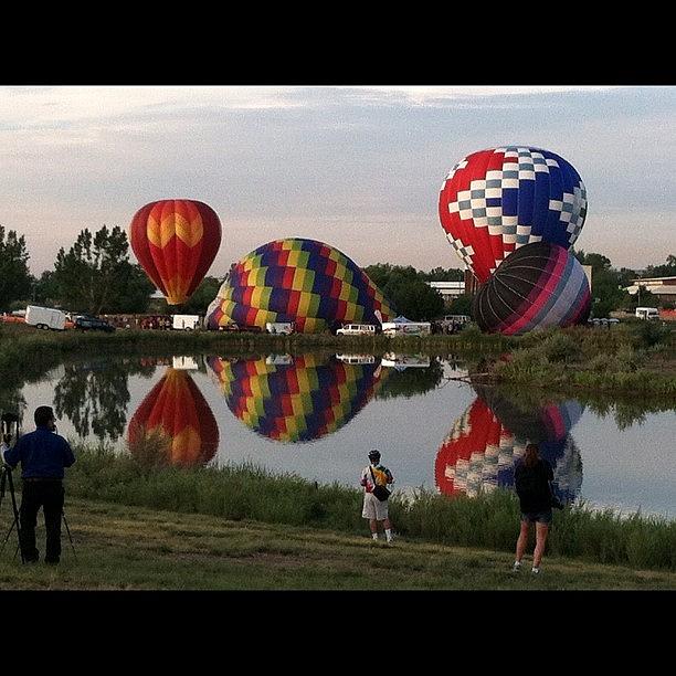 Hot Air Balloon Photograph - Sunrise Hot Air Balloon Ride by Tammy Tubman