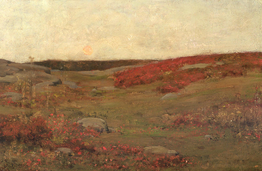 Sunrise in Autumn Painting by Childe Hassam
