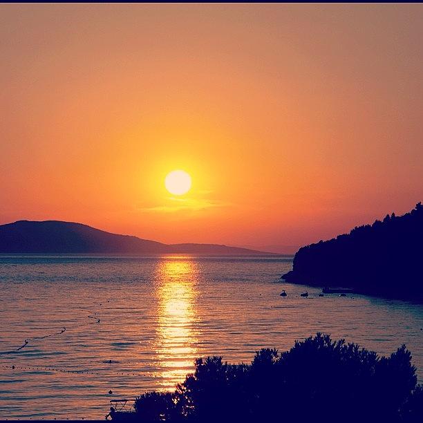 Summer Photograph - Sunrise in Croatia by Alexandr Abramov