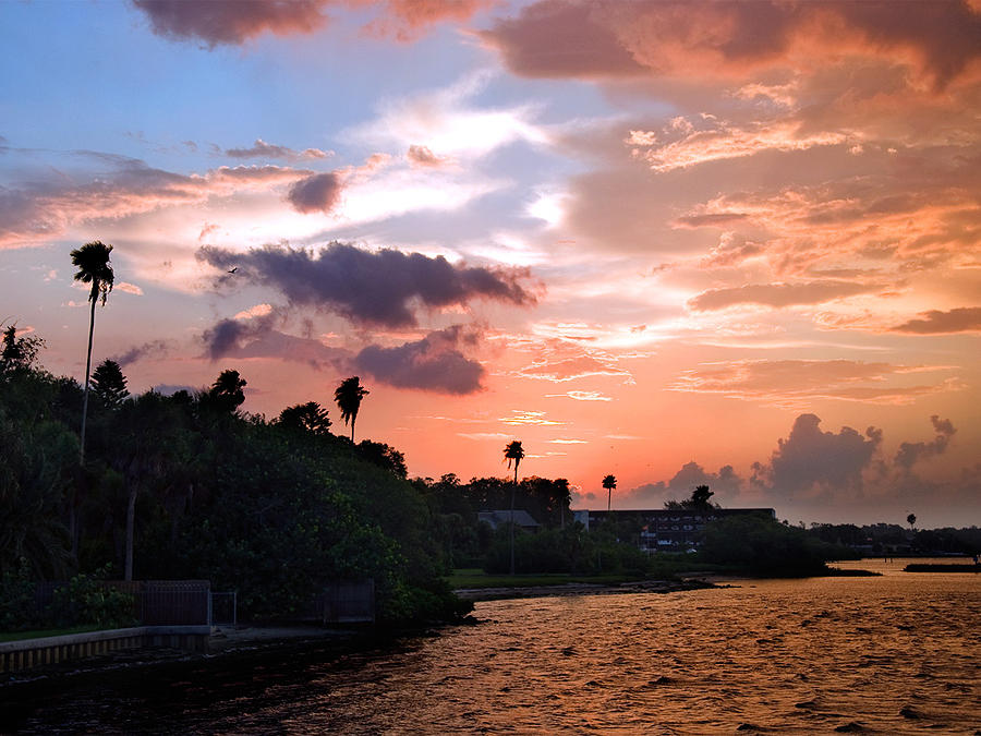 Sunrise in Gulfport Florida over Boca Ciega Bay Photograph by Rob Fowler -  Pixels