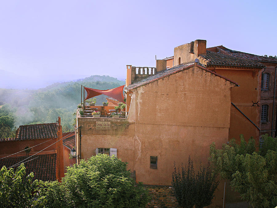 Mountain Photograph - Sunrise in Roussillon by Sandra Anderson