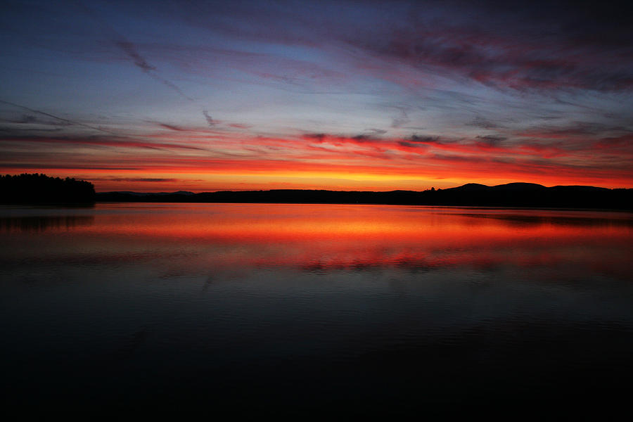 Sunrise Lake Winnisquam Photograph by Benjamin Dahl