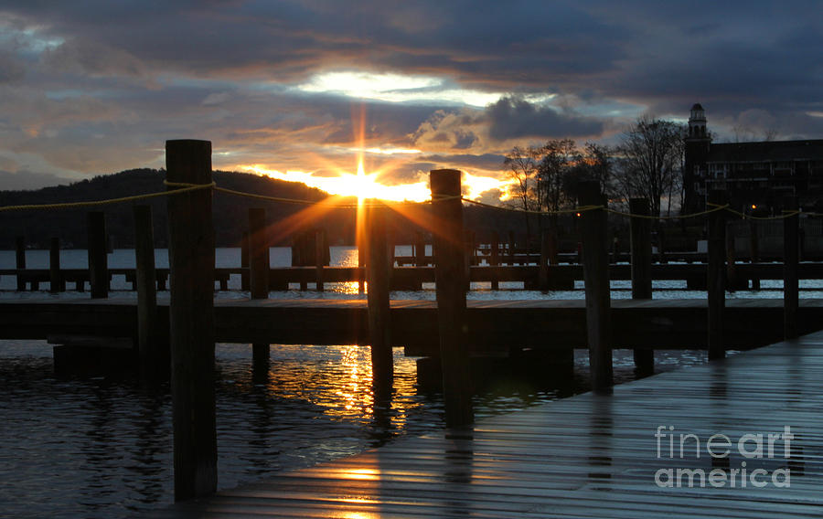 Sunrise Meredith Bay Docks 2 Photograph