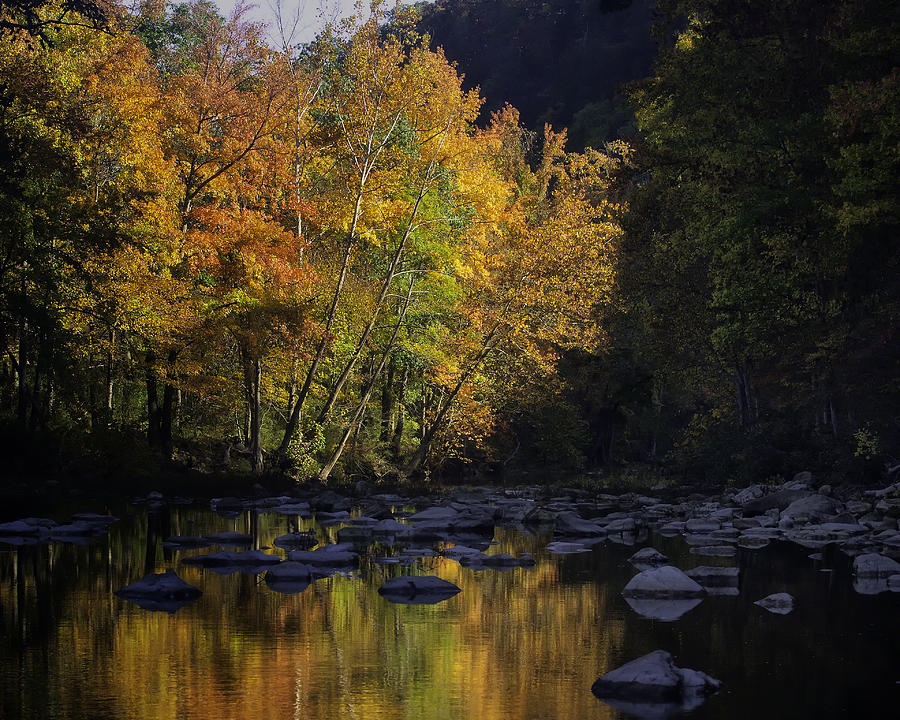 Sunrise on the Buffalo National River Photograph by Michael Dougherty