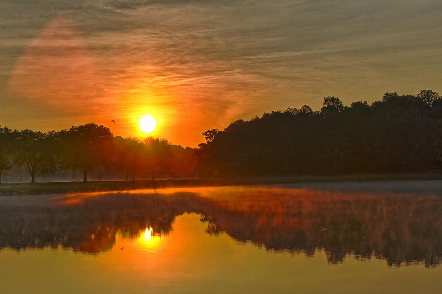 Sunrise on the Lake Photograph by Joe Myeress