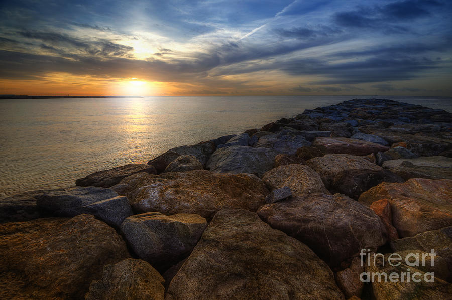 Sunrise On The Rocks Photograph by Yhun Suarez