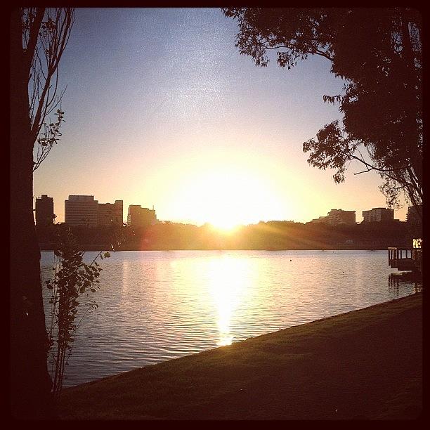 Melbourne Photograph - Sunrise over Albert Park Melbourne  by Rick Alagona