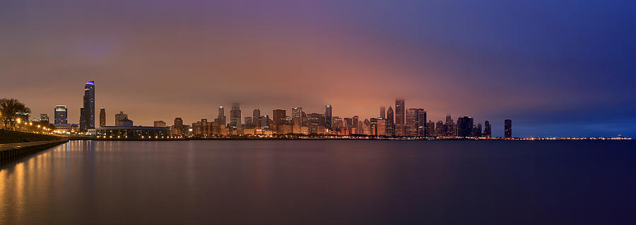 Sunrise Over Chicago Photograph by Dave Sribnik - Fine Art America