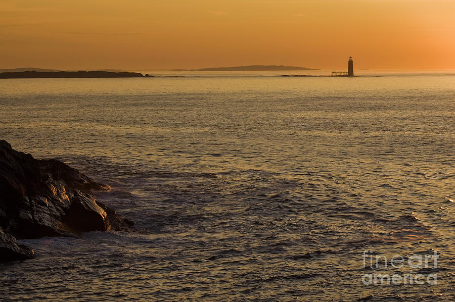 Sunrise over Lighthouse Photograph by Tim Mulina