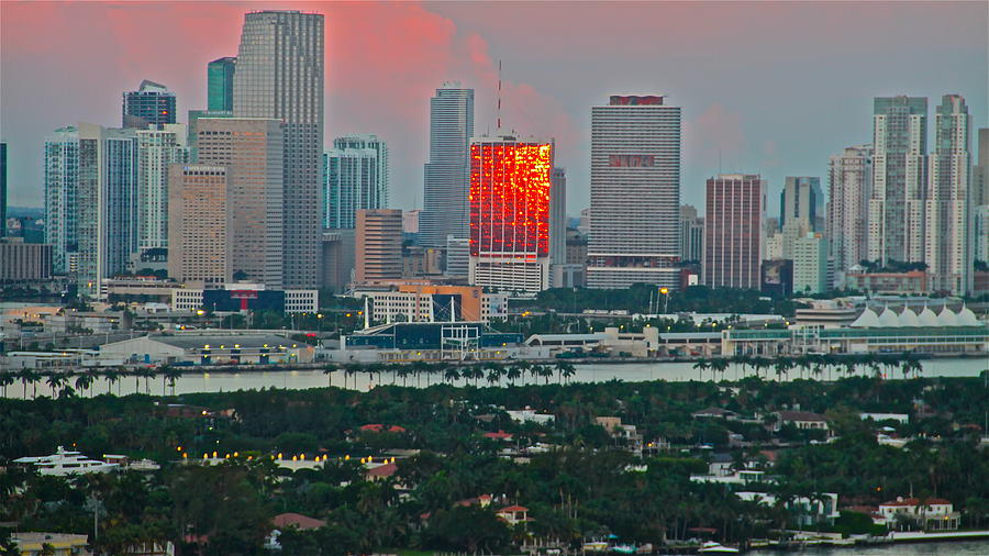 sunrise over Miami 700 Photograph by Ronald  Bell