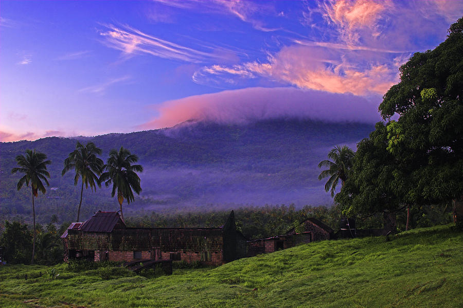 Sunrise over Plantation Ruins- St Lucia Photograph by Chester Williams
