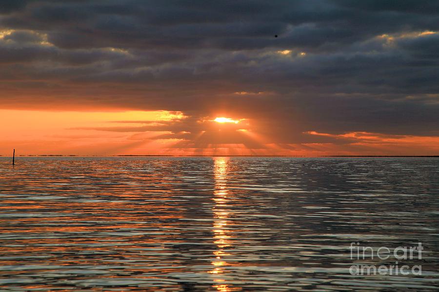 Sunrise Over Ripples Photograph by Adam Jewell