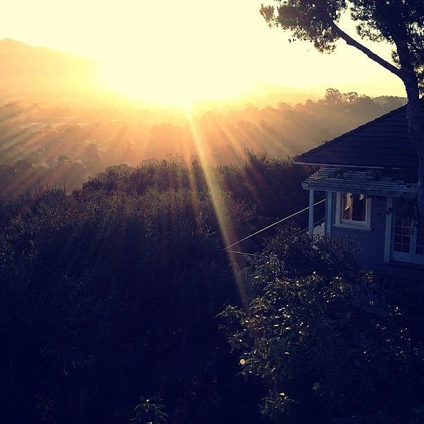 Goodmorning Photograph - Sunrise Over Santa Barbara by Sean Malarkey