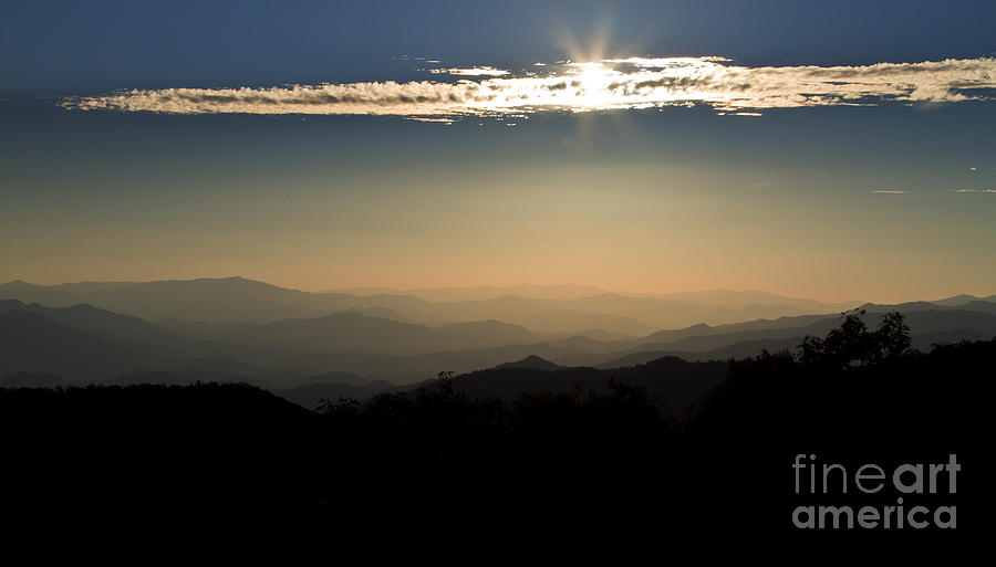 Sunrise over the Smoky Mountains Photograph by Dennis Hedberg