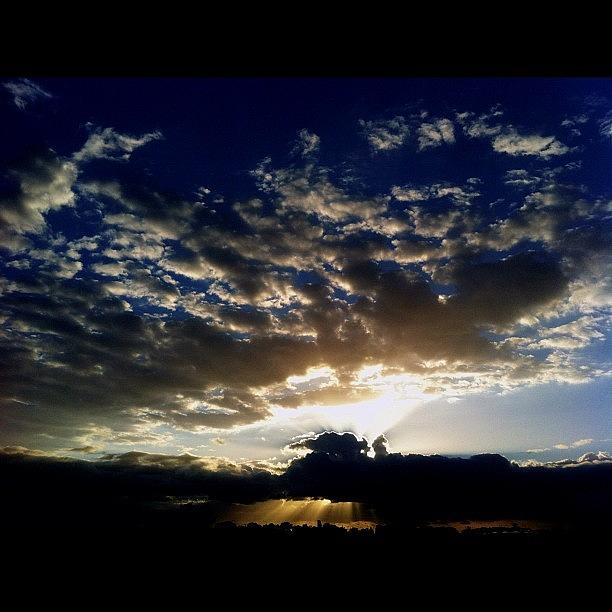 Clouds Photograph - Sunrise. #photoofday #prettysky #clouds by Matthew Vasilescu