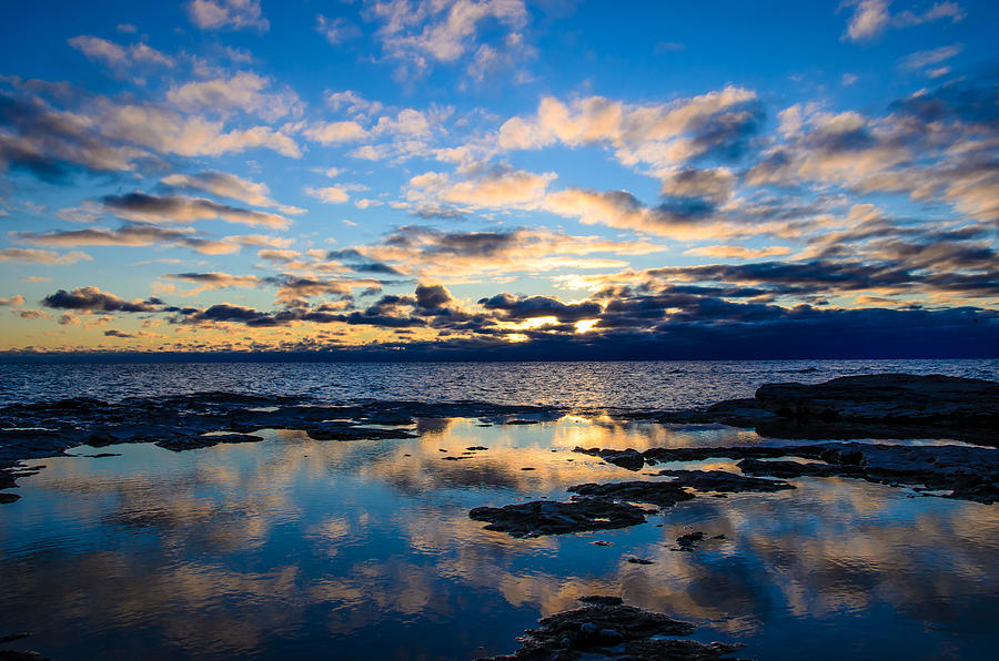 Sheboygan Photograph - Sunrise Reflection  by Todd Heckert